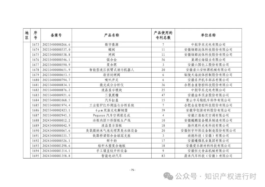 3197件！2024年度专利密集型产品名单