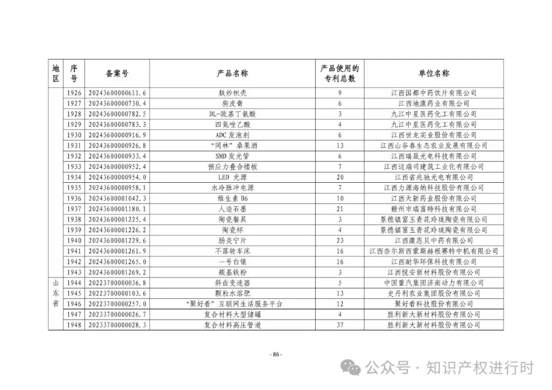 3197件！2024年度专利密集型产品名单