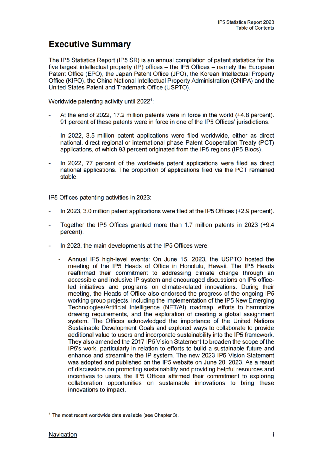 《2023年世界五大知识产权局统计报告》(中英文版全文)发布!