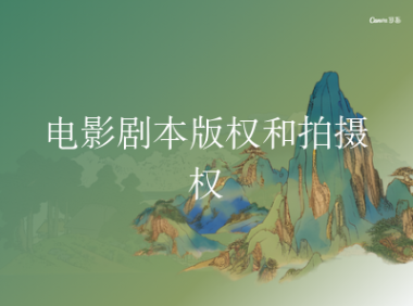 电影剧本版权和拍摄权
